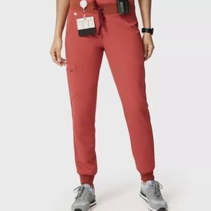 FIGS | Zamora Red Jogger Scrub Pants (S)